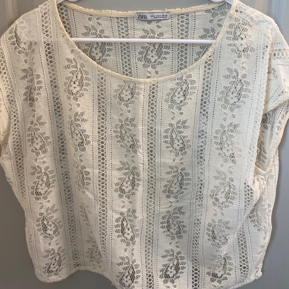 Zara lace top